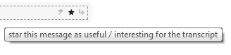 how to star a message